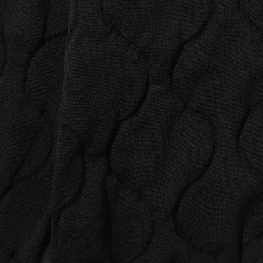 Ecopet Quilting Cardigan - Black