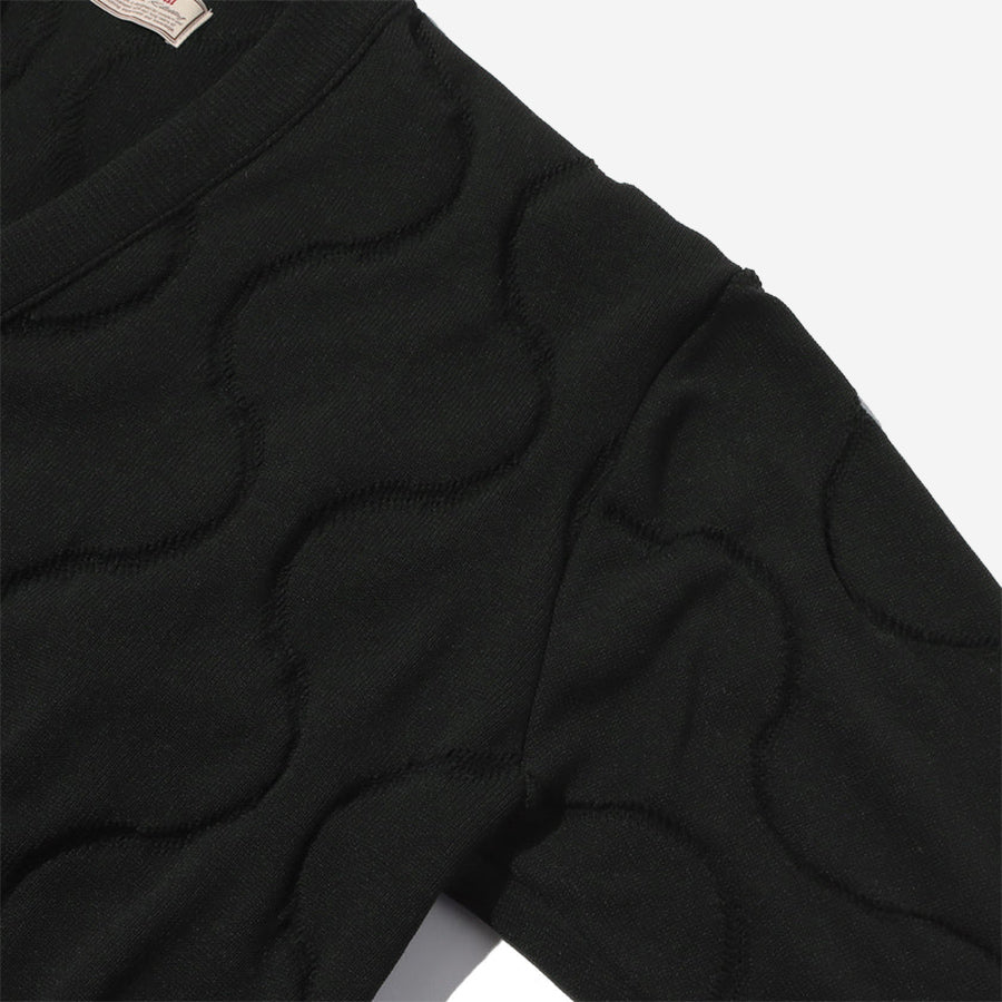 Ecopet Quilting Cardigan - Black