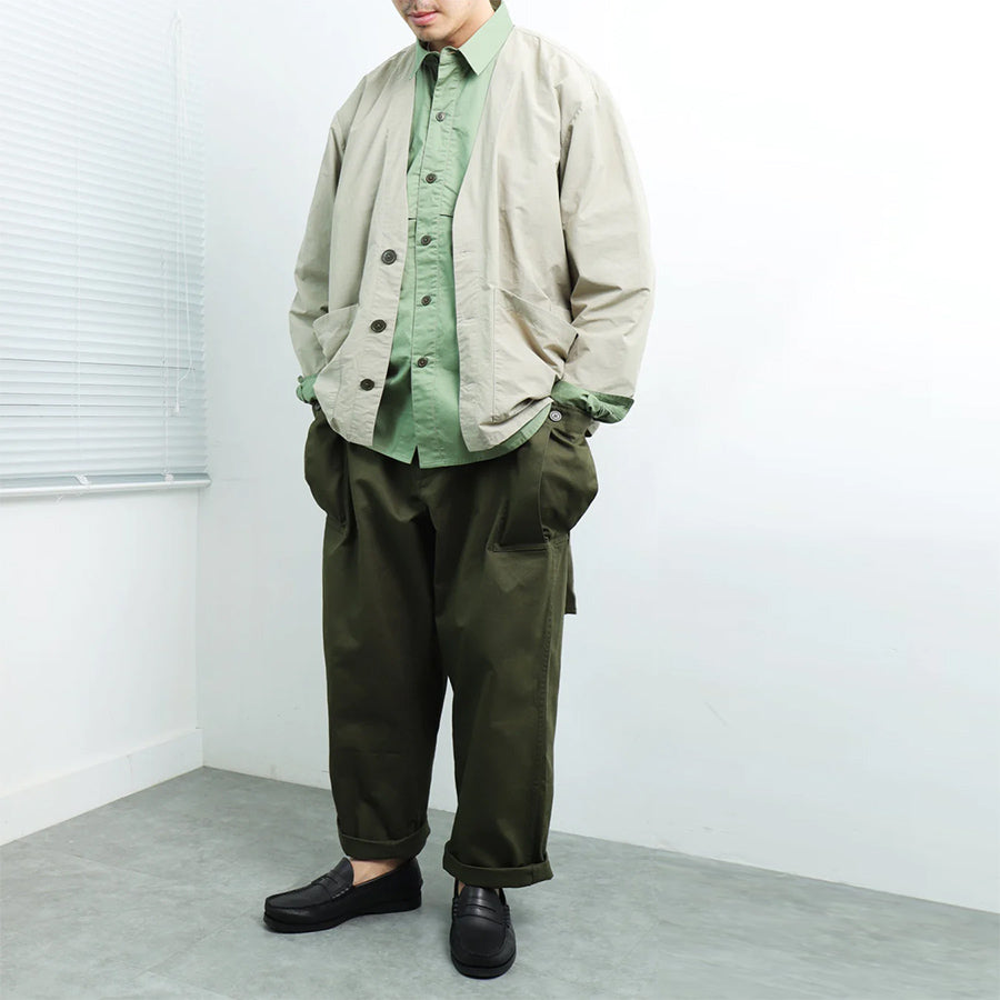 Engineer Side Pocket Cardigan - Tea Green