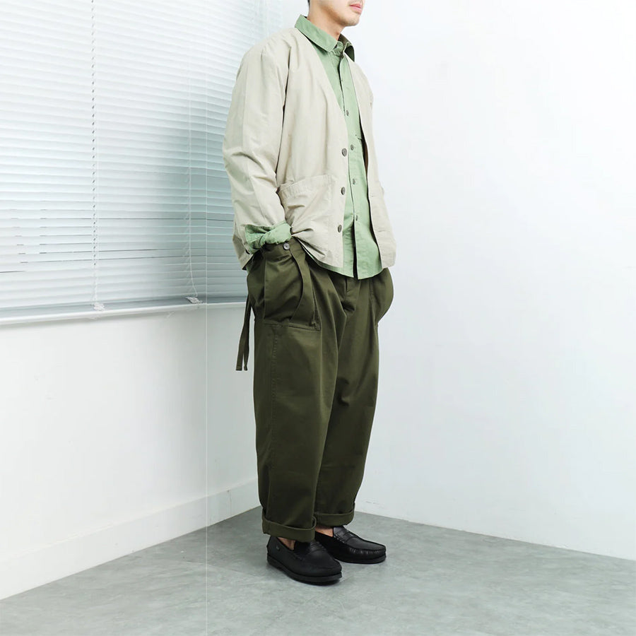 Engineer Side Pocket Cardigan - Tea Green