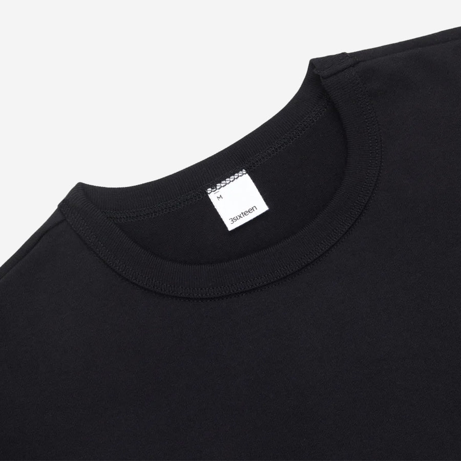 Heavyweight Plain T-Shirt - Black (v2)