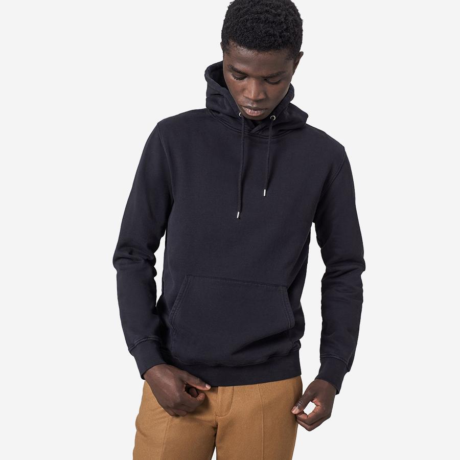 Classic Organic Hoodie - Navy Blue