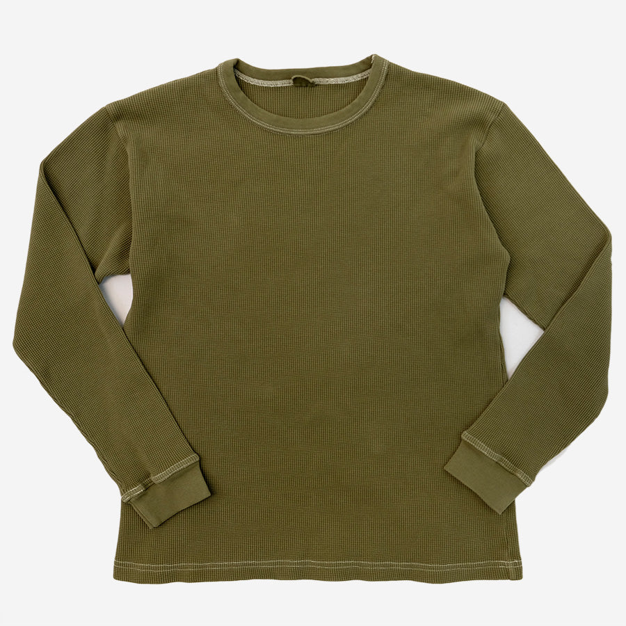 3Sixteen - Long Sleeve Thermal Knit - Olive Green (MG AFR Exclusive)