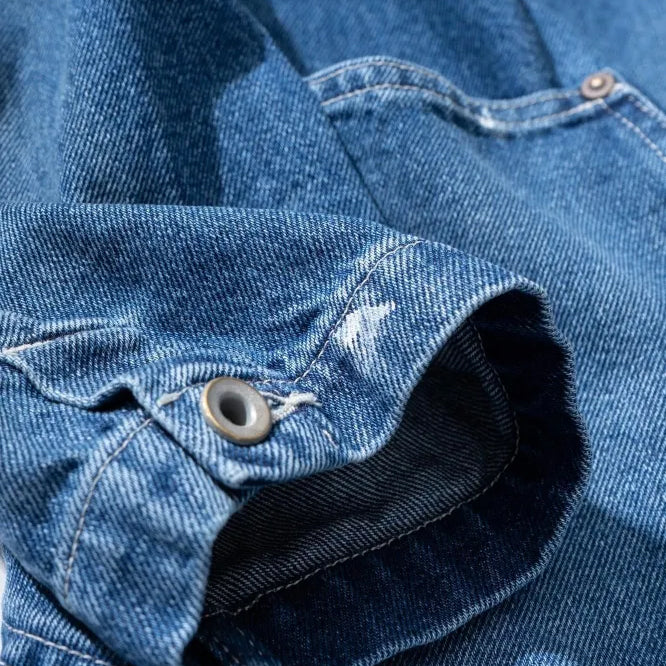 Bell 10.5 oz Denim Work Jacket - Used Indigo