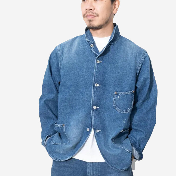 Bell 10.5 oz Denim Work Jacket - Used Indigo