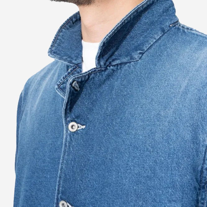 Bell 10.5 oz Denim Work Jacket - Used Indigo