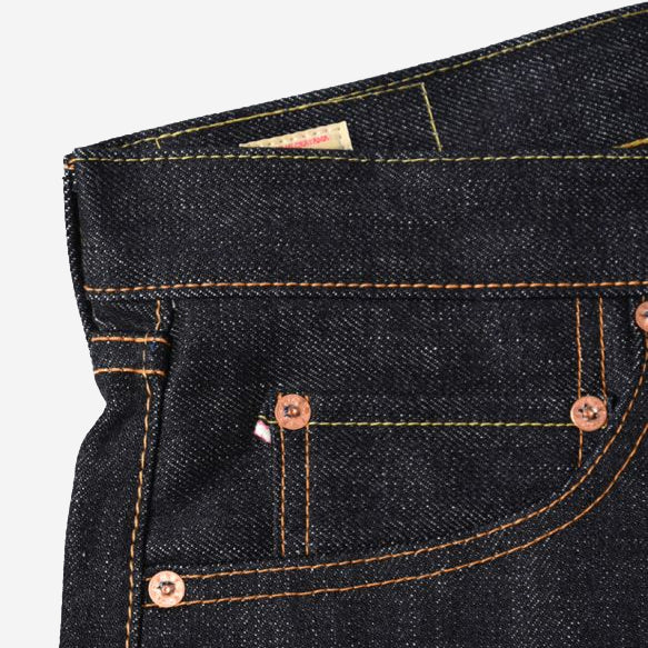 0605-SA SASIKO "Going to Battle" 18oz Selvedge Denim - Natural Tapered