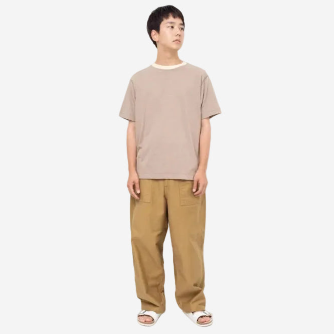 101J-02 - James Back Satin Fatigue Pants - Beige