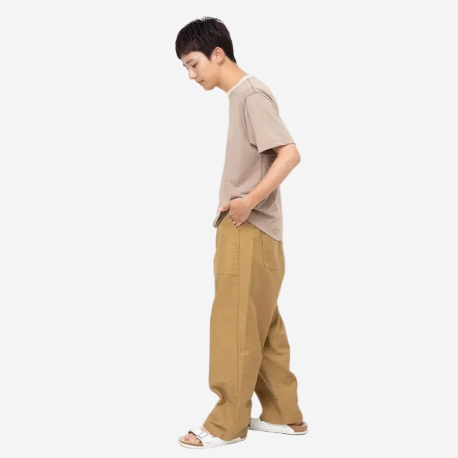 101J-02 - James Back Satin Fatigue Pants - Beige