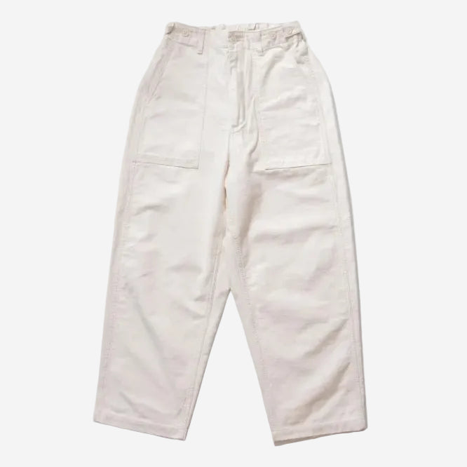 101J-02 - James Back Satin Fatigue Pants - Ecru