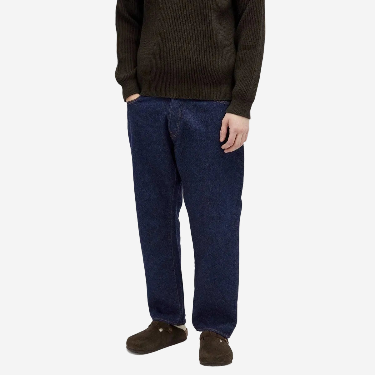 108OW - Type Loose Ankle 13oz Selvedge - One Wash Indigo