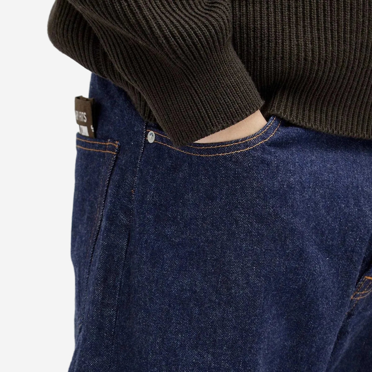 108OW - Type Loose Ankle 13oz Selvedge - One Wash Indigo