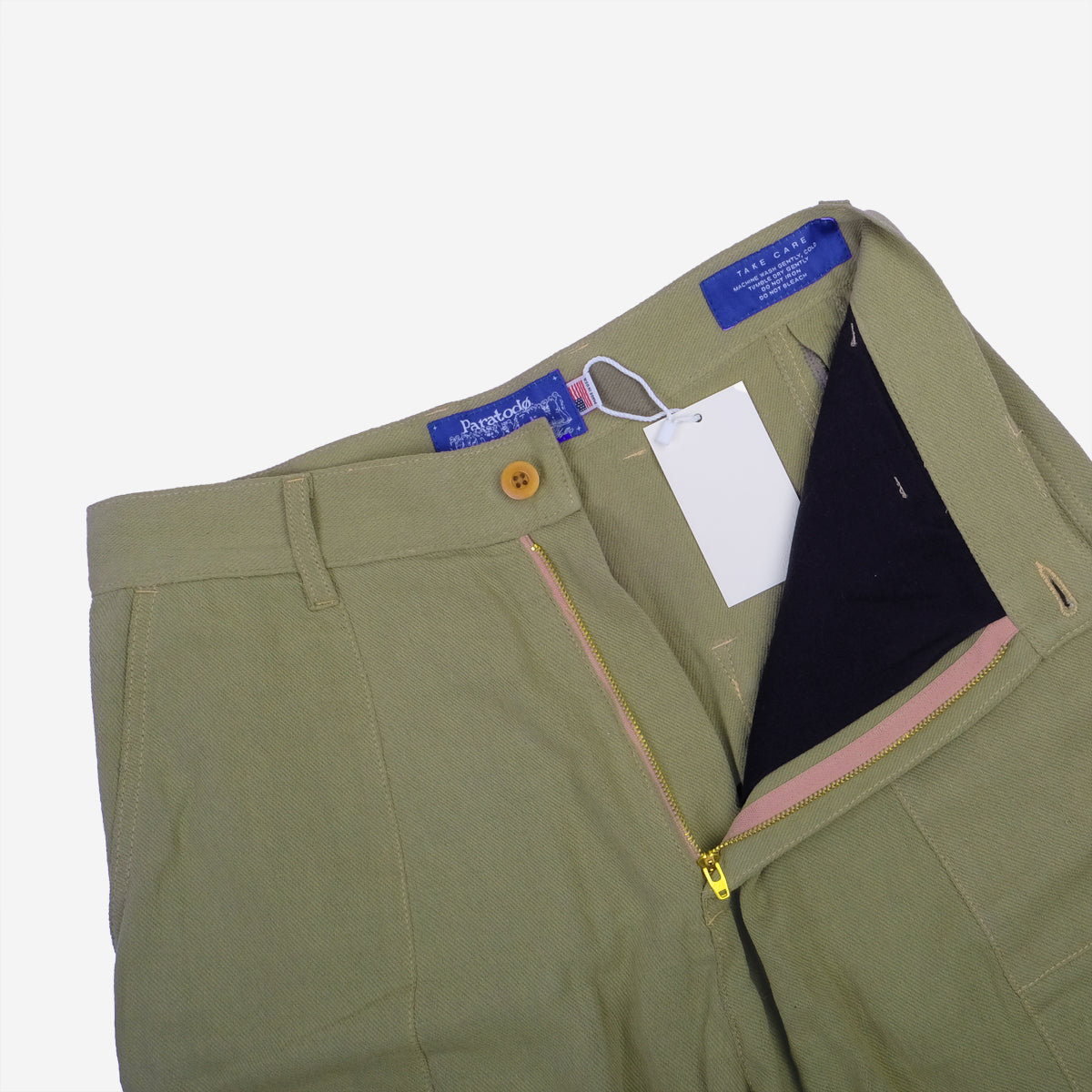 10 Year - Tae Wide Cargo Shorts - Olive Twill