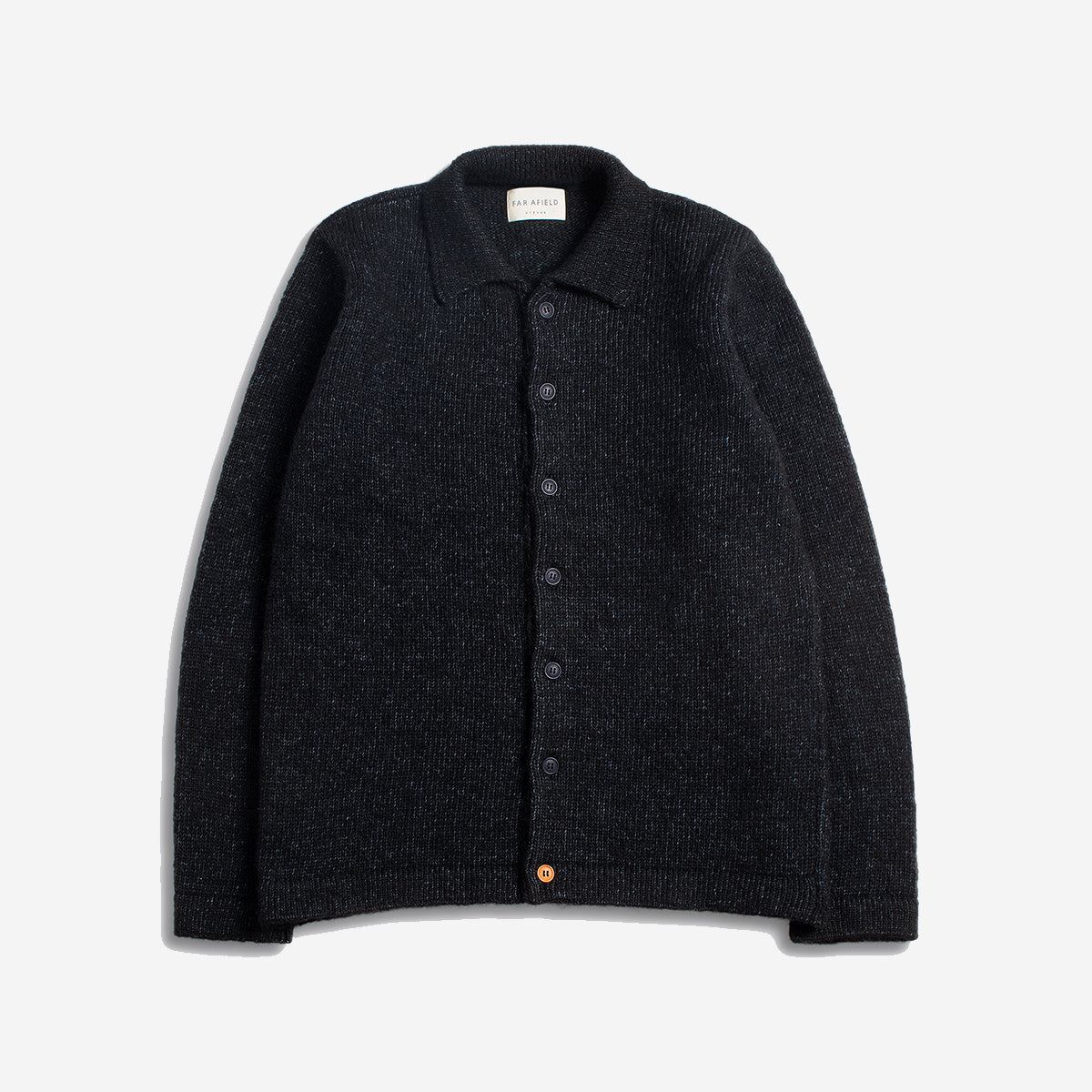10 YEAR - Brewer Wool Knitted Cardigan - Grey Fleck