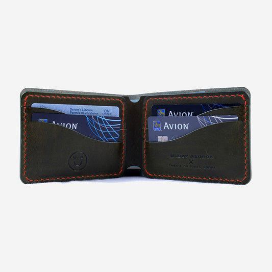 10 YEAR - Bucklaw Bi-Fold Leather Wallet - Olive