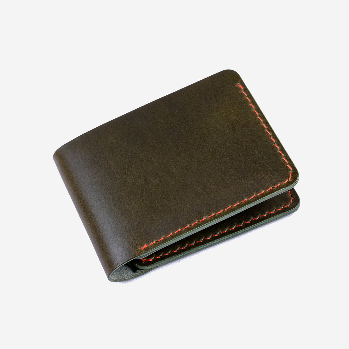 10 YEAR - Bucklaw Bi-Fold Leather Wallet - Olive
