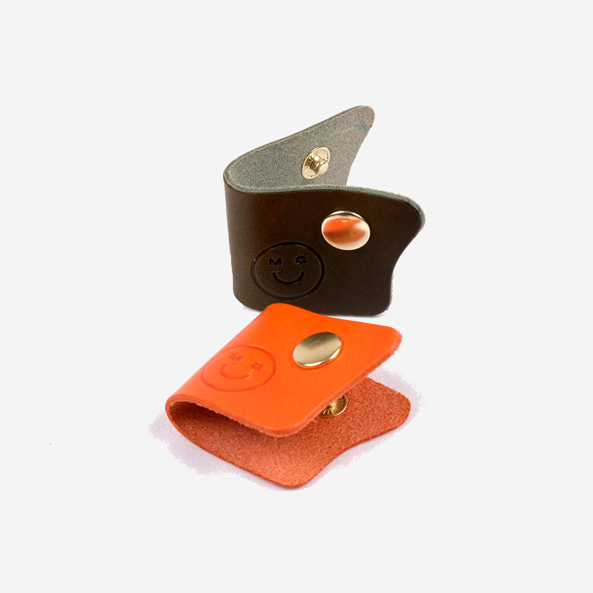 10 YEAR - Happy Leather Cord Keep - Orange