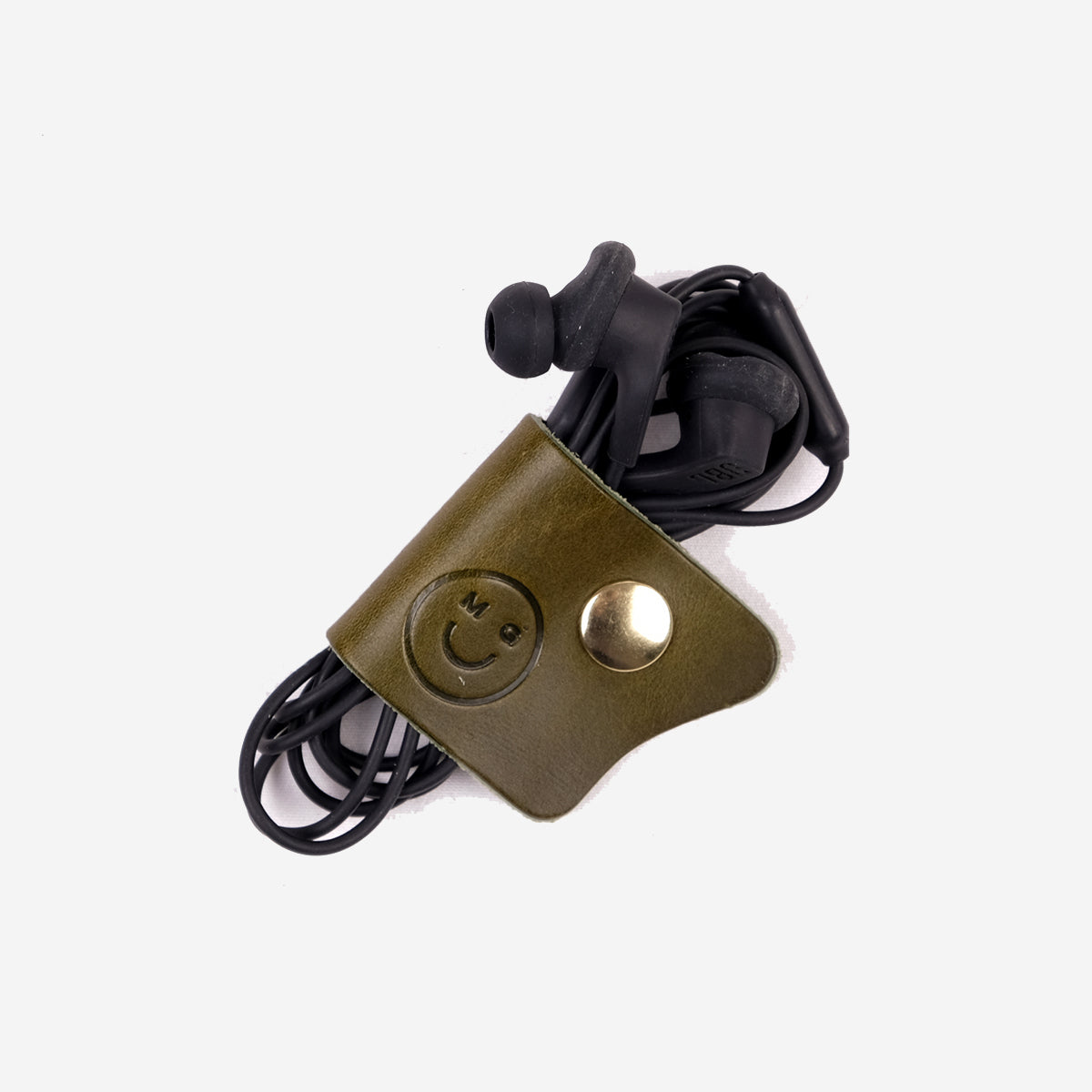 10 YEAR - Happy Leather Cord Keep - Olive