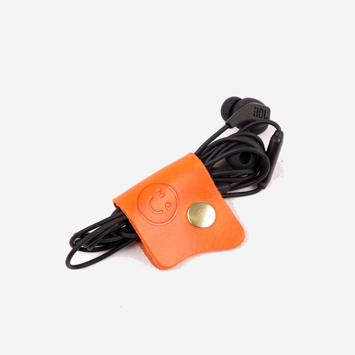 10 YEAR - Happy Leather Cord Keep - Orange