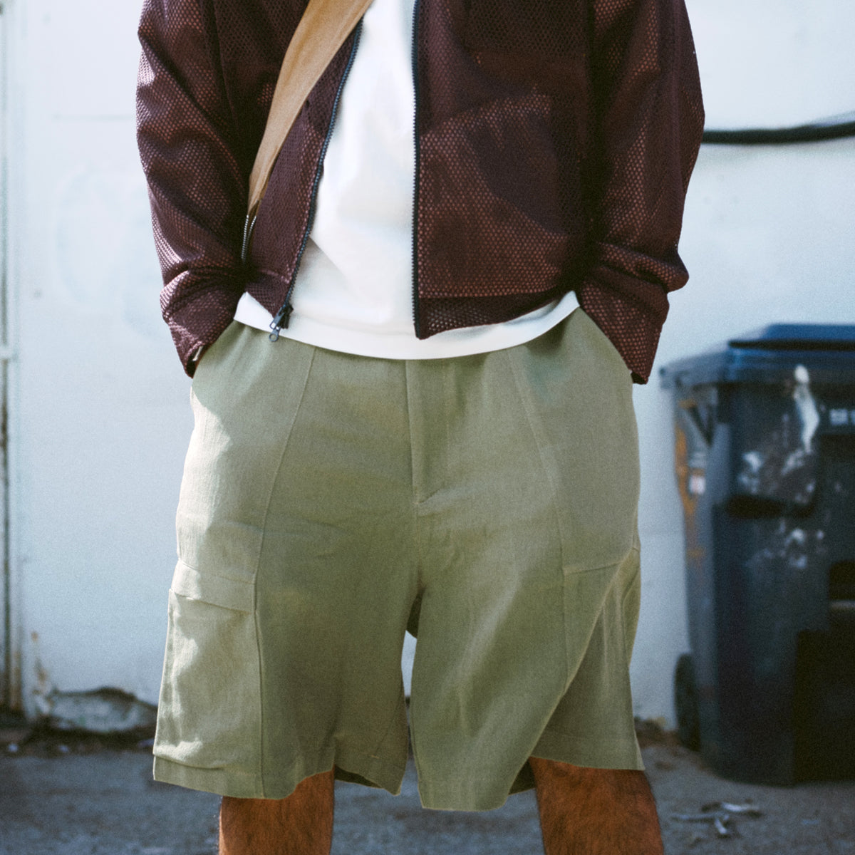 10 Year - Tae Wide Cargo Shorts - Olive Twill