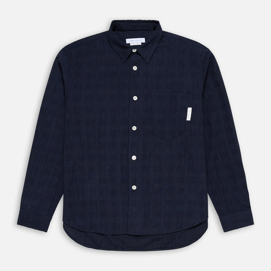 REGEN® Washed Rayon Classic Shirt - Navy