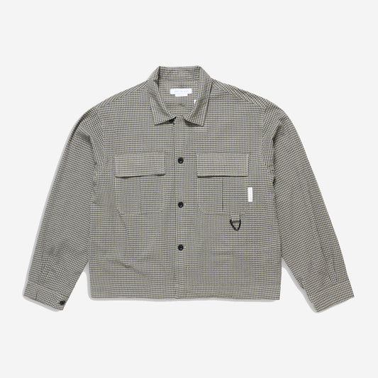 Air Seersucker Work Jacket - Stone Check