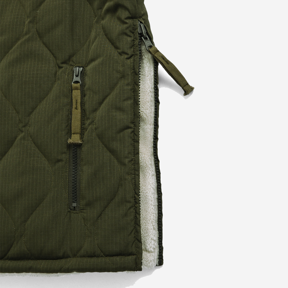 Military Reversible Down x BOA Fleece Vest - Paint Camo x Mocha