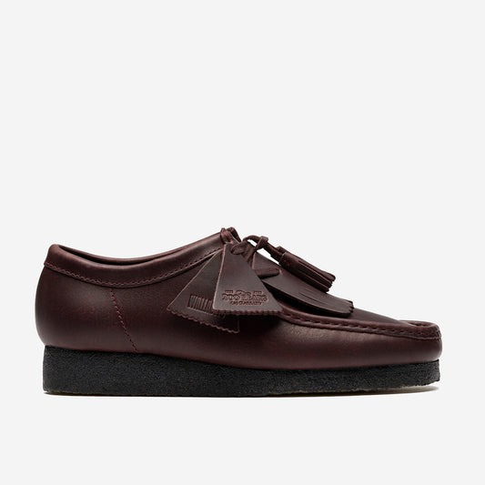 Wallabee Leather Derby Shoes - Purple Grape