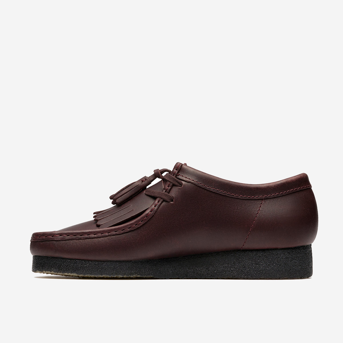 Wallabee Leather Derby Shoes - Purple Grape