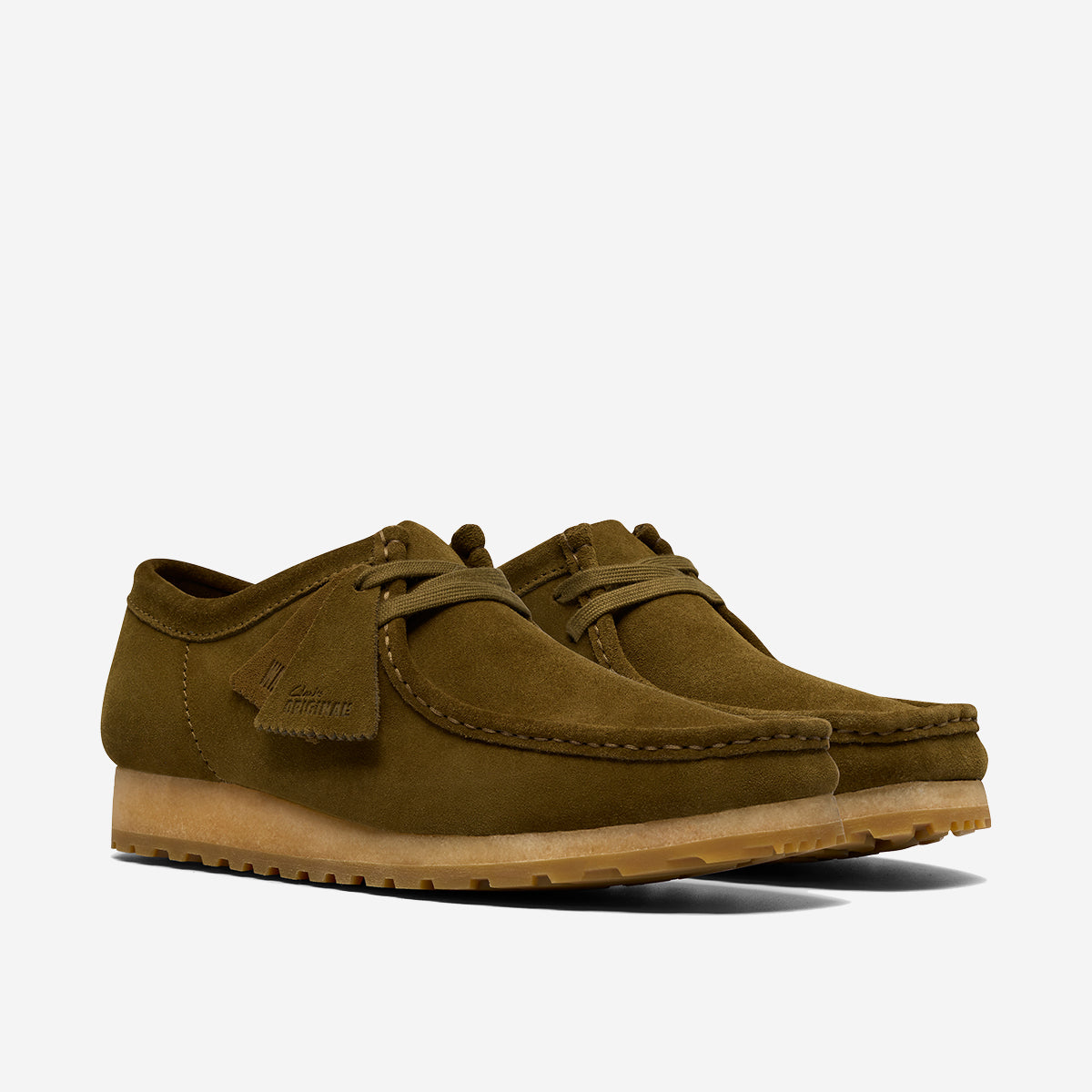 Wallabee RB Suede Derby Shoes - Olive