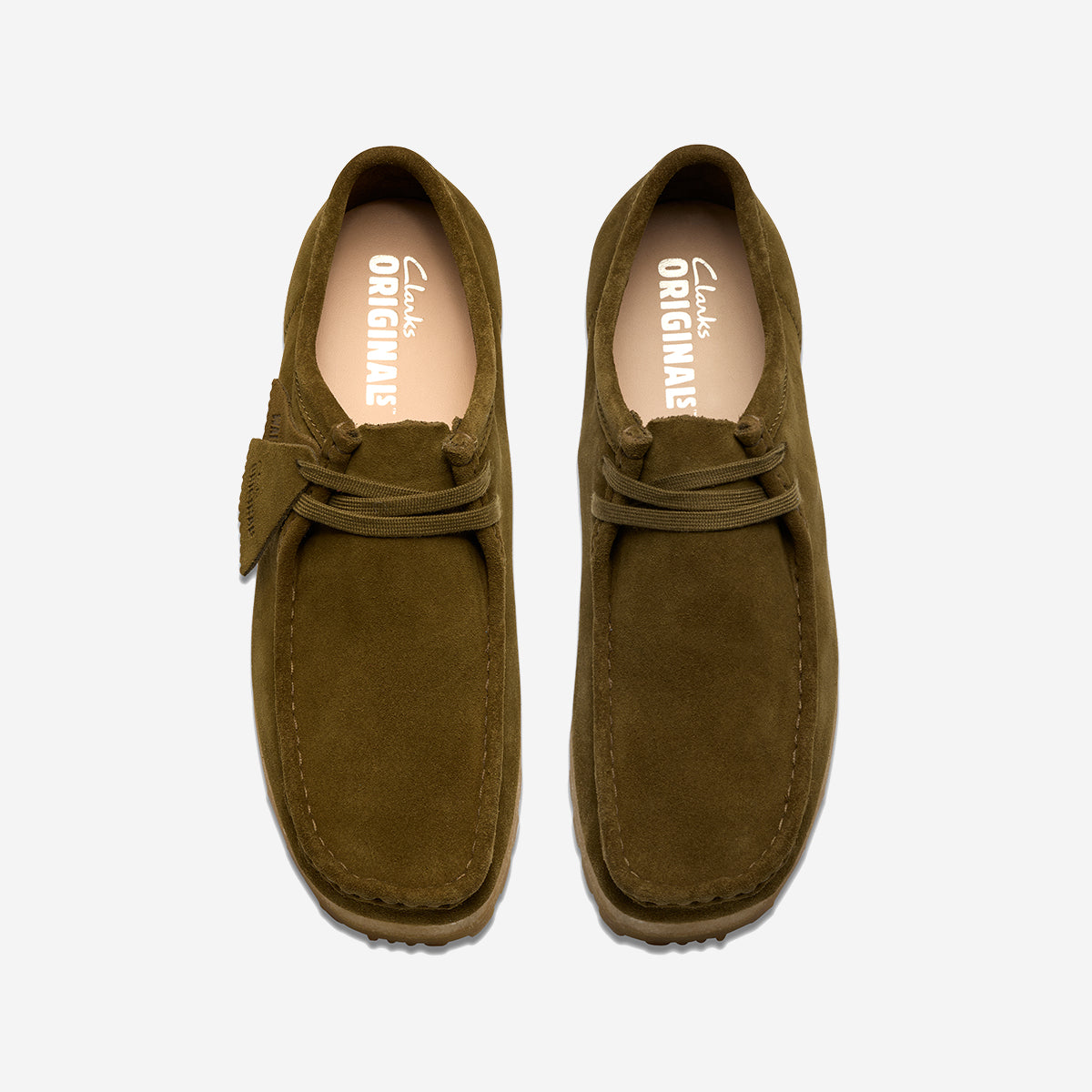 Wallabee RB Suede Derby Shoes - Olive