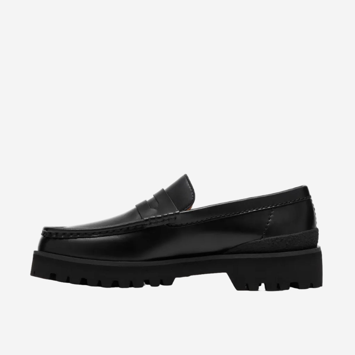 Yukoner Leather Penny Loafer - Black