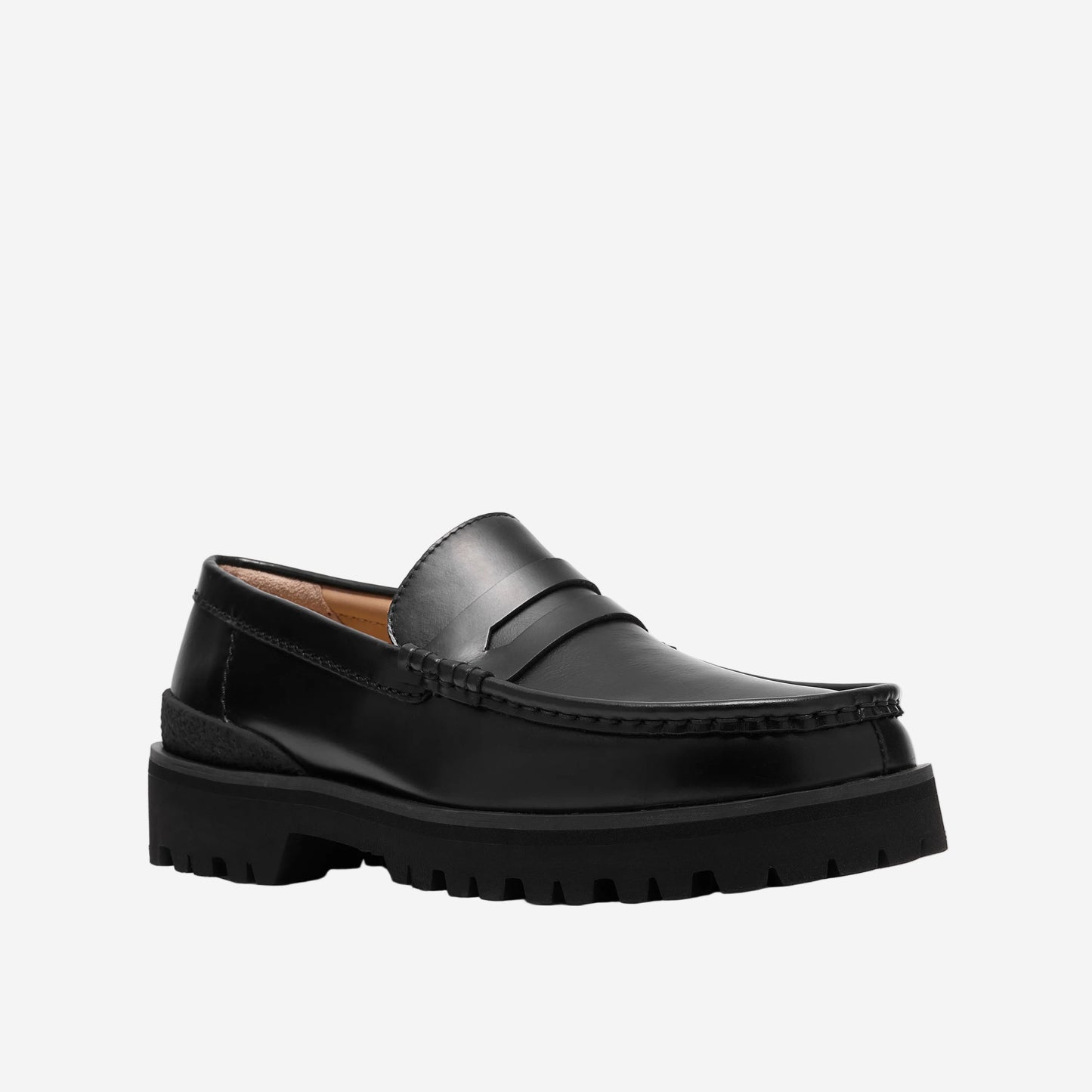 Yukoner Leather Penny Loafer - Black