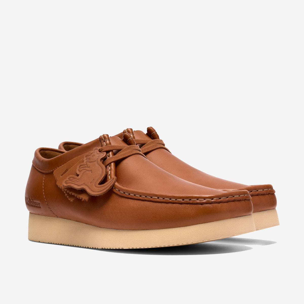 Wallabee 2604 Leather Derby Shoes - Brown