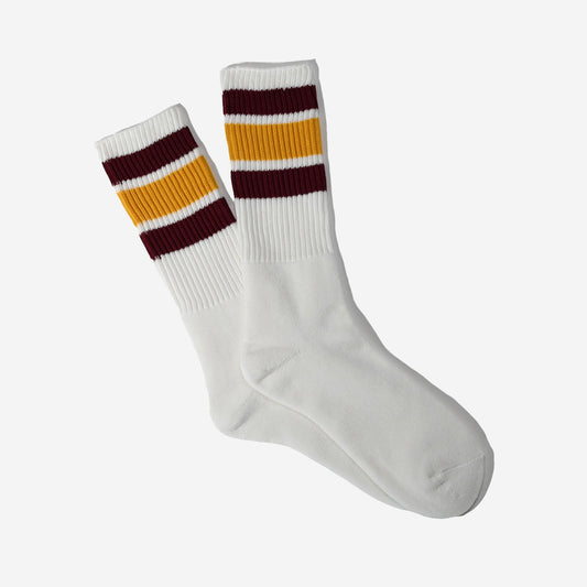 3 Line Crew Socks - Yellow