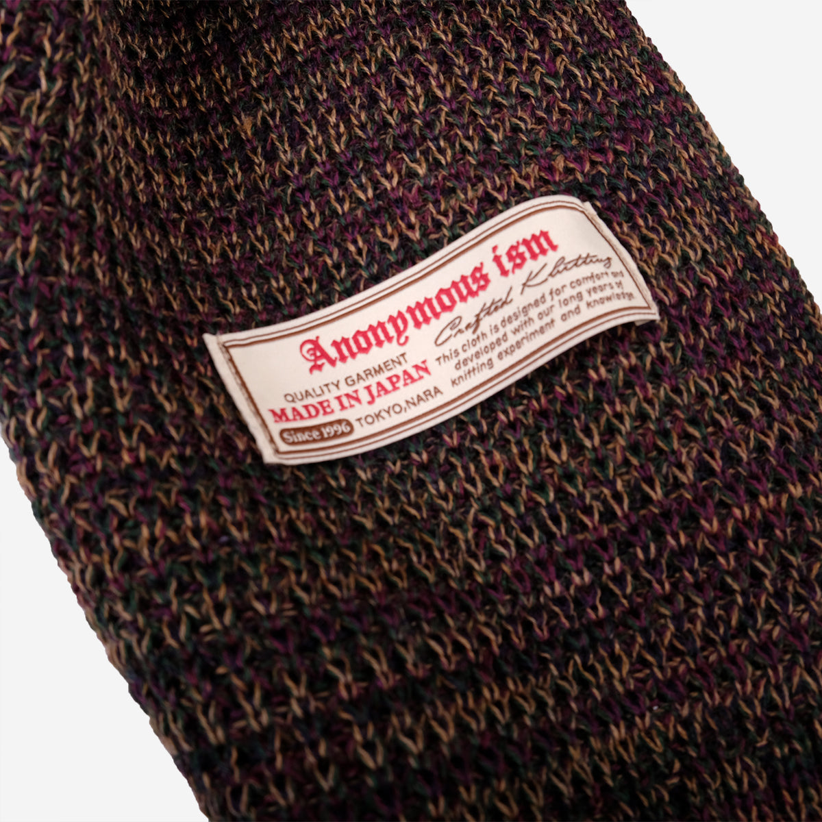 5-Colour Mix Rib Wool Scarf - Multi