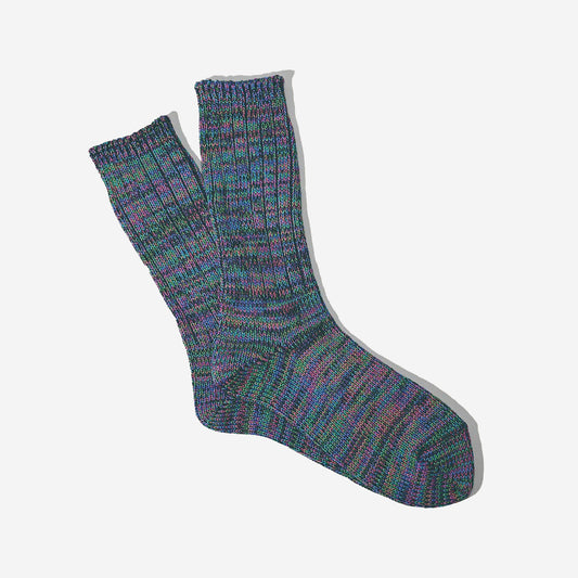 5 Colour Mix Crew Socks - Multi
