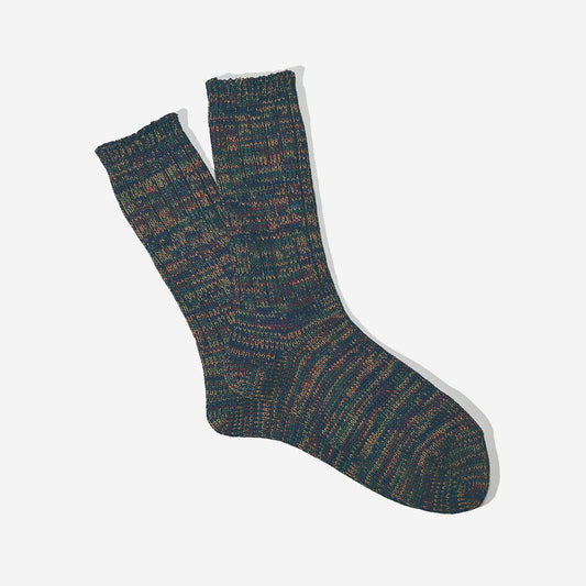 5 Colour Mix Crew Socks - Wine