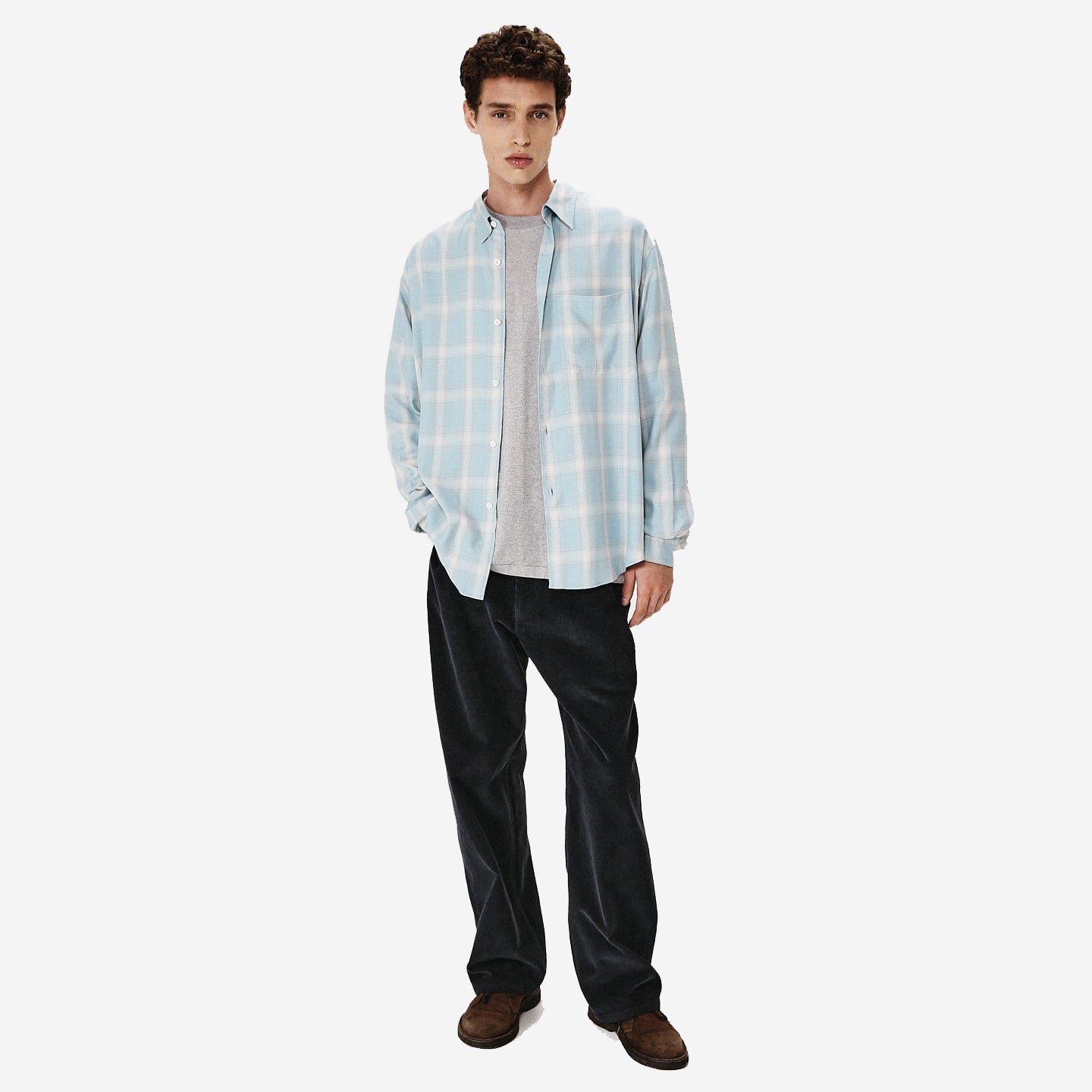 5-Pocket Corduroy Pants - Charcoal