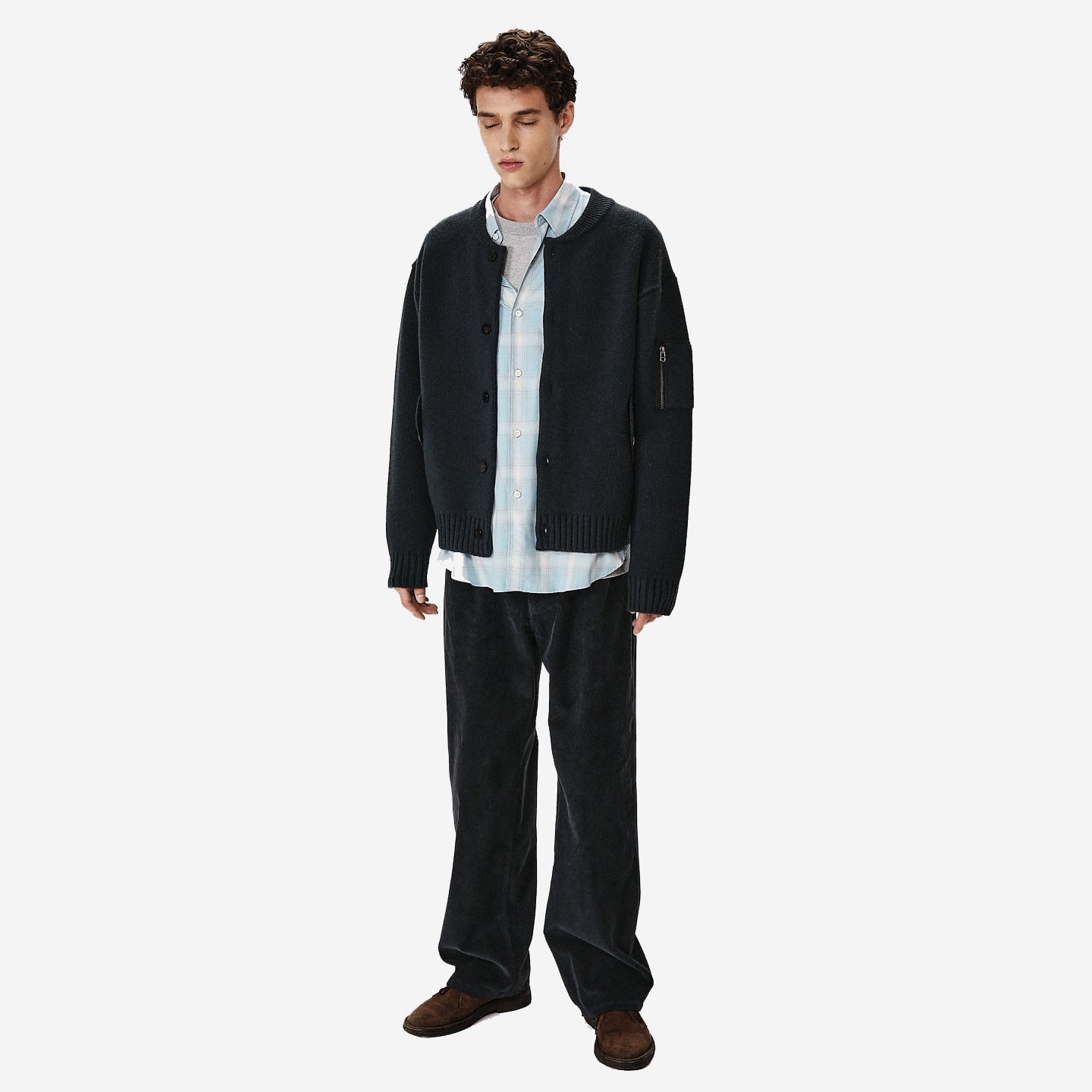 5-Pocket Corduroy Pants - Charcoal