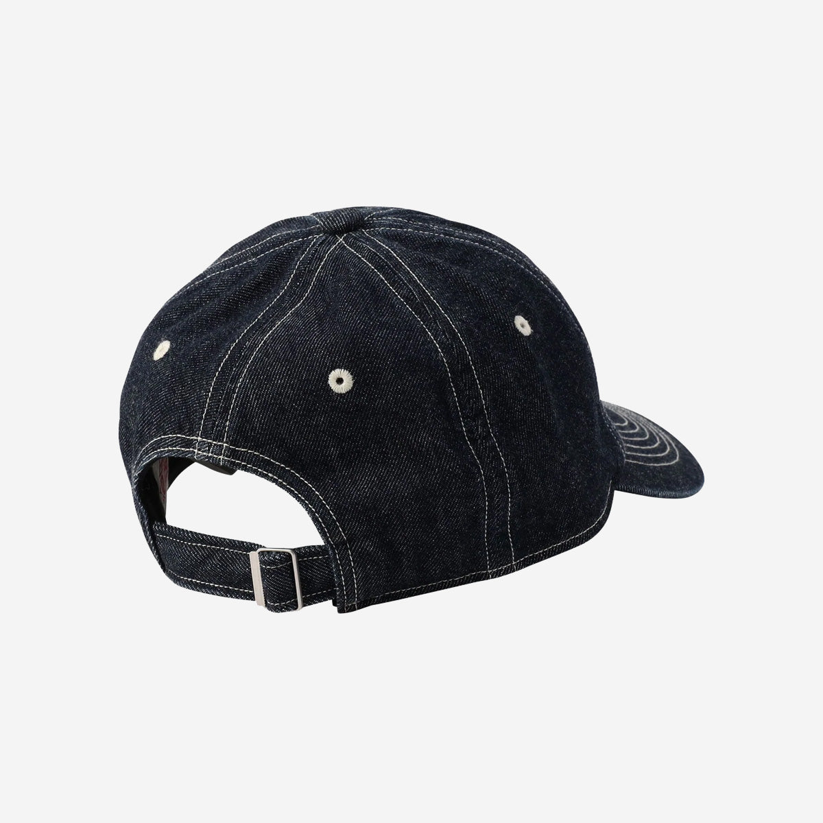 6-Panel 10.5 oz Denim Cap - Black