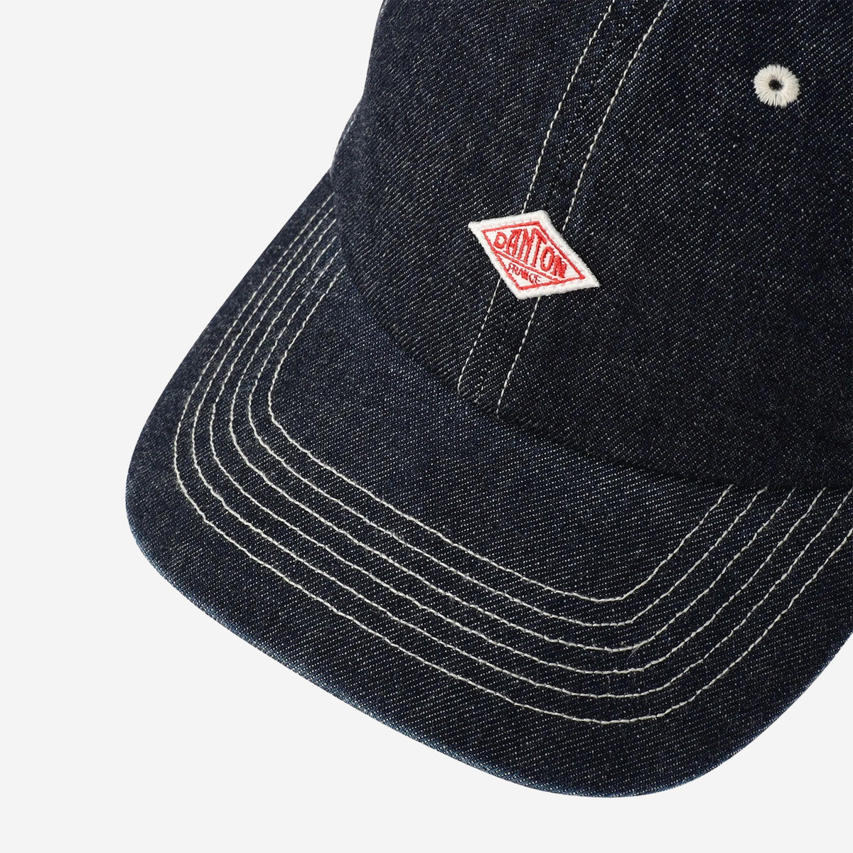 6-Panel 10.5 oz Denim Cap - Black