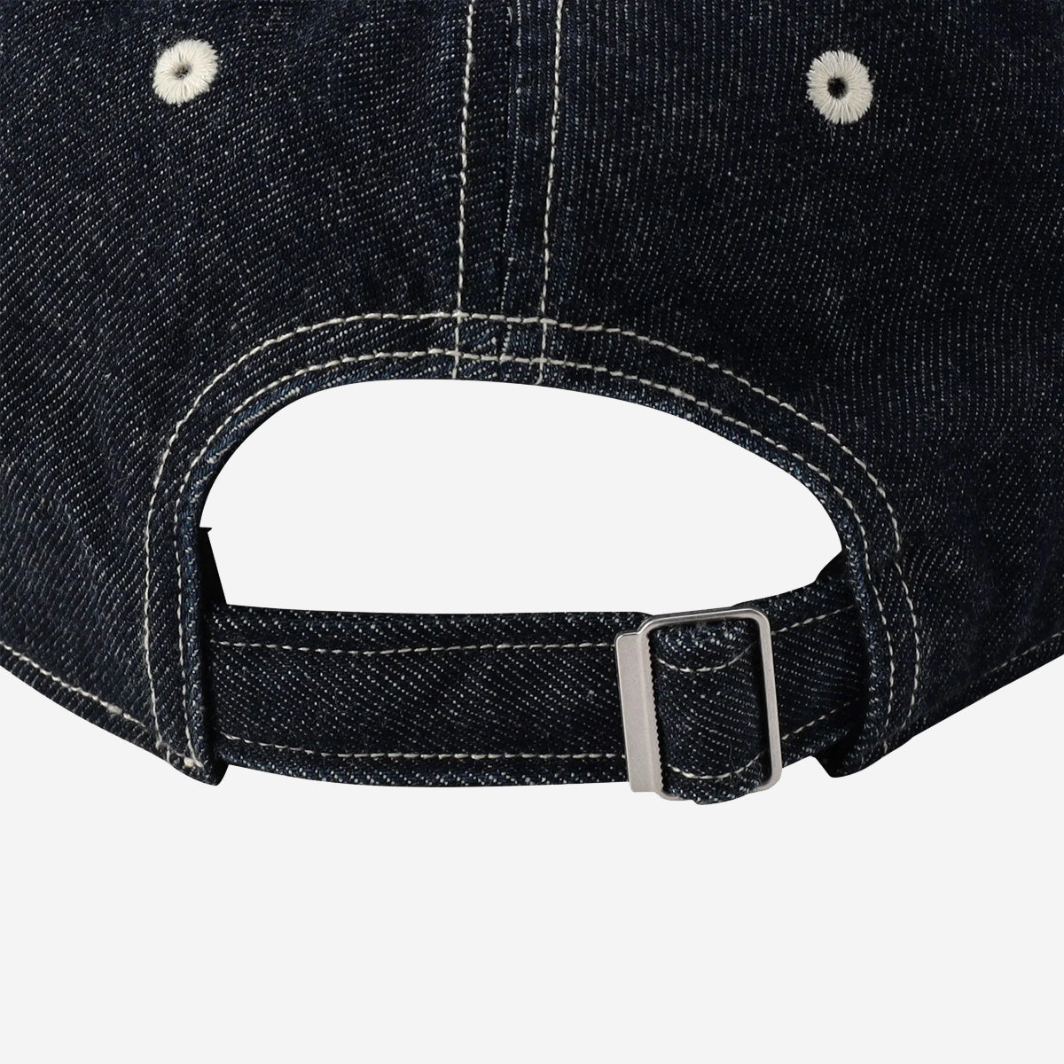 6-Panel 10.5 oz Denim Cap - Black