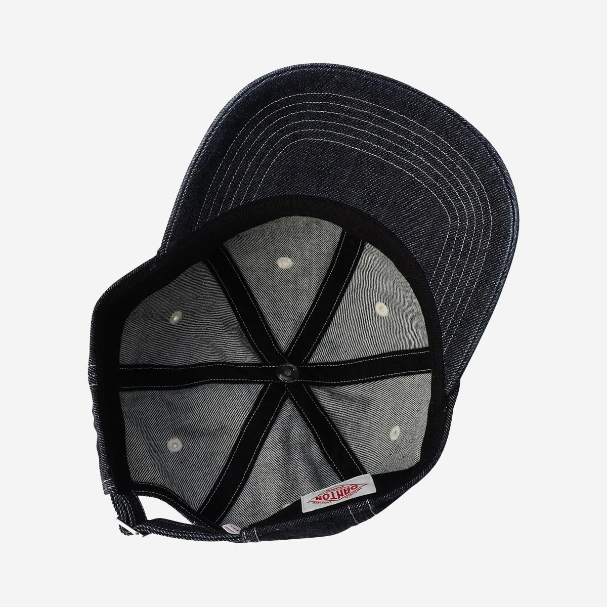 6-Panel 10.5 oz Denim Cap - Black