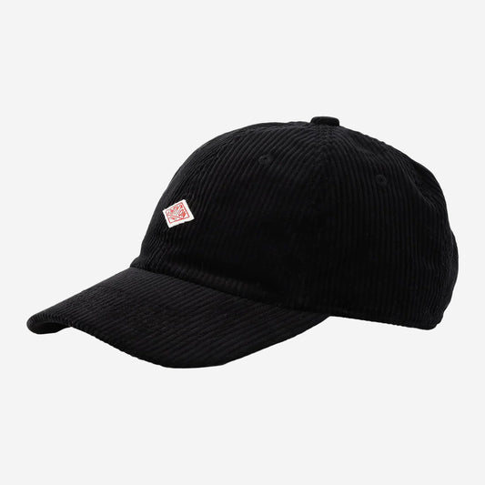 6-Panel Corduroy Cap - Black