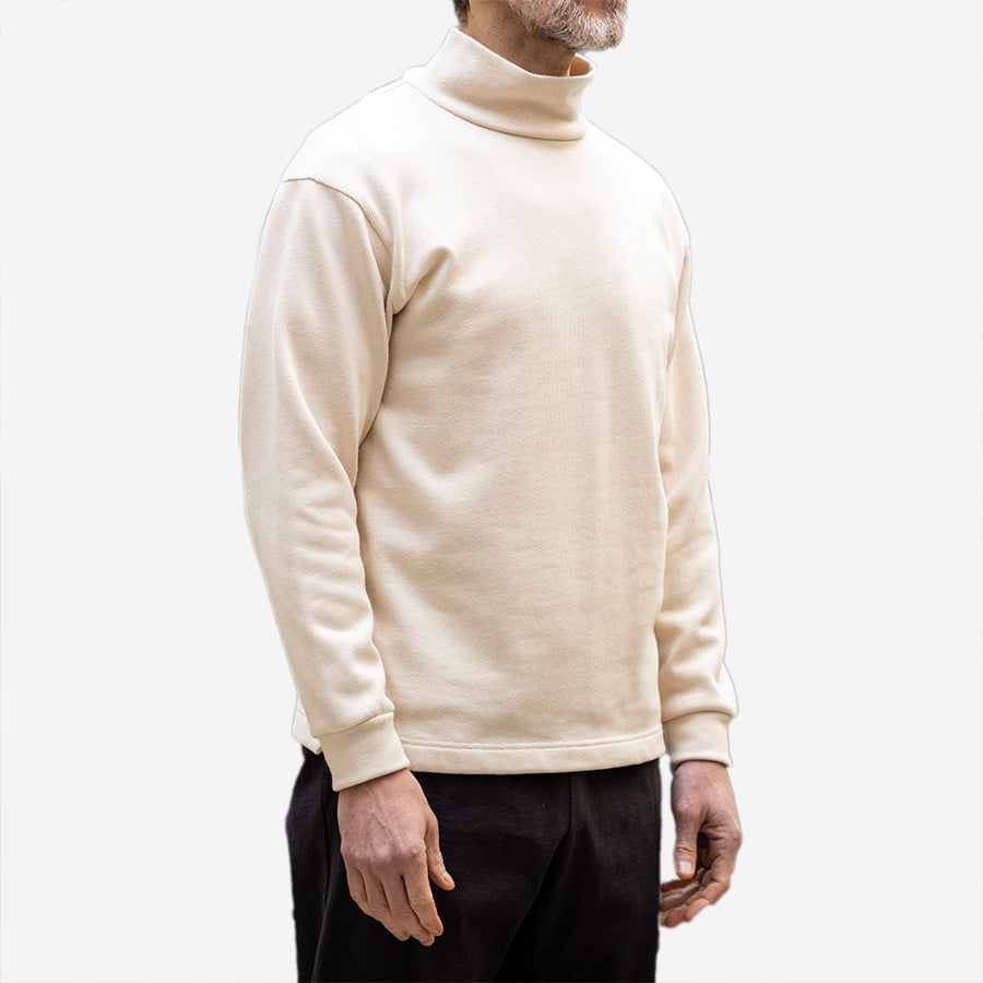 Pima High-Neck Sweater - Frost