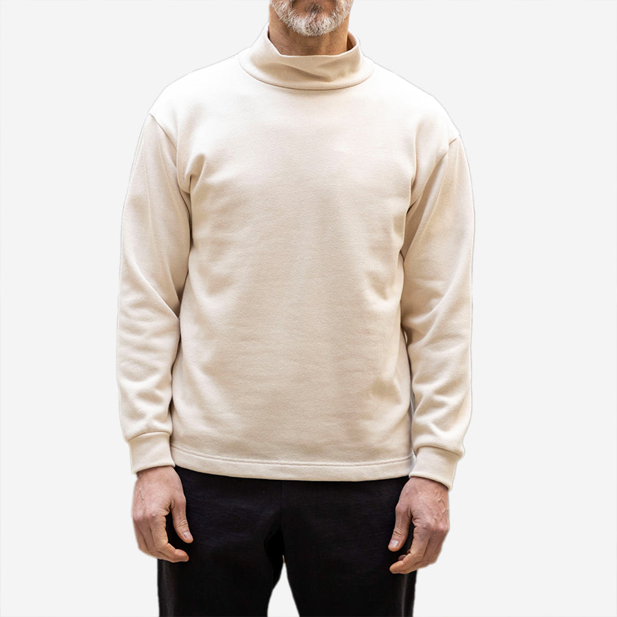 Pima High-Neck Sweater - Frost