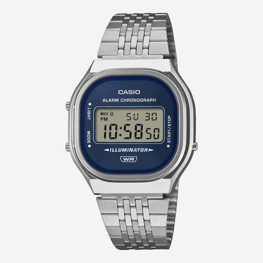 A140WE-2A CASIO Vintage Watch - Stainless/Navy