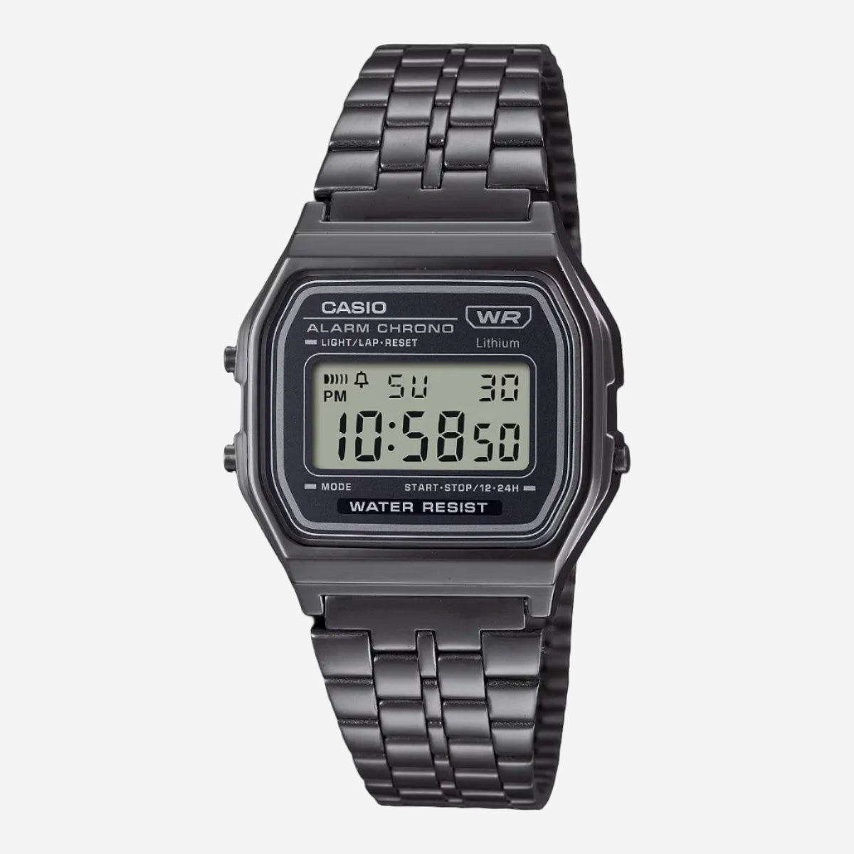 A158WETB-1A Casio Vintage Watch - Stainless/Black