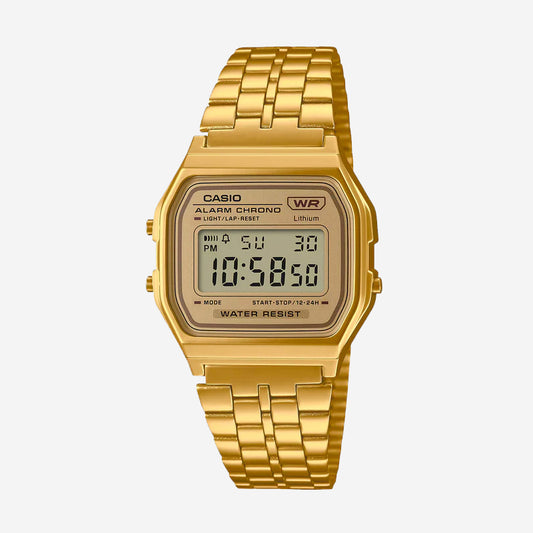A158WETG-9AV Casio Vintage Watch - Gold